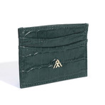 Croc Wallet Card Holder // Green