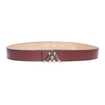 Soft Leather Pavilion Belt // Brown (Small // 36")