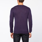 Bresciani // Vee Neck Cashmere Sweater // Indigo (S)