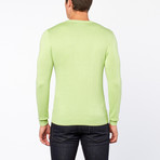 Bresciani // Vee Neck Cashmere Sweater // Lime (S)