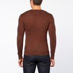 Bresciani // Vee Neck Cashmere Sweater // Brown (3XL)