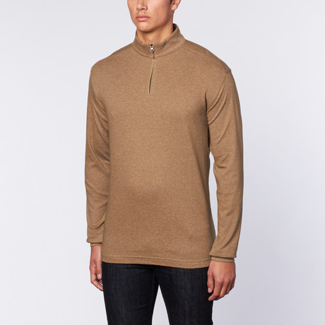 Brokers Bay Half-Zip // Heathered Brown (S)