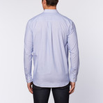 Cutter & Buck // Georgetown Stripe Woven Shirt // Light Blue (M)