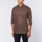 Easy Care Nailshead Shirt // Brown (XL)