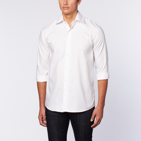 Easy Care Dobby Shirt // White (S)