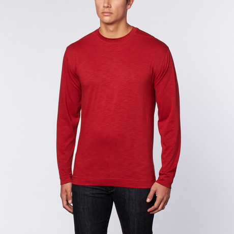 Winthrop Slub Longsleeve T-Shirt // Red (S)