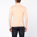 Bresciani // Half Zip Cashmere Sweater // Peach (XL)