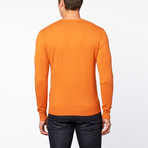 Baretti // Vee Neck Cashmere Sweater // Dark Orange (S)