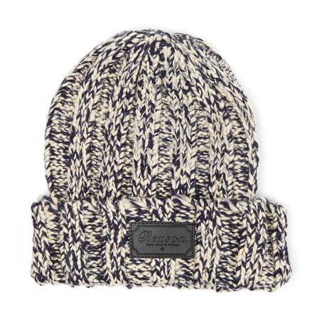 Chunky Rib Beanie // Navy