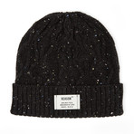 Crazy Soft Cable Knit Beanie // Black