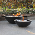 EcoSmart Fire // Mix Outdoor Fire Pit // Natural Grey (23.6"Dia x 8.8"H)