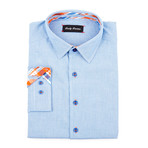 Lincoln Micro Check Shirt // Blue (L)