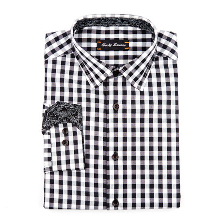 Upton Gingham Shirt // Black (S)