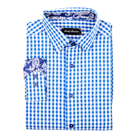 Havana Gingham Shirt // Royal (S)