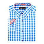 Franklin Gingham Shirt // Royal Blue (XL)
