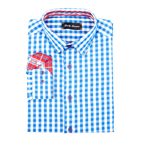 Waldo Gingham Shirt // Royal (S)