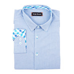 Madison Micro Check Shirt // Blue (3XL)