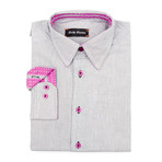 Milford Pinstripes Shirt // Grey (XL)