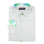 Lucky Luciano // Boss Pinstripes Shirt // Grey (L)