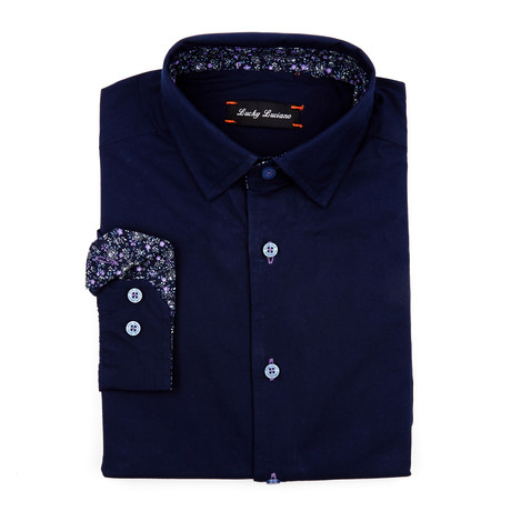 Bridgeport Shirt // Solid Navy (S)