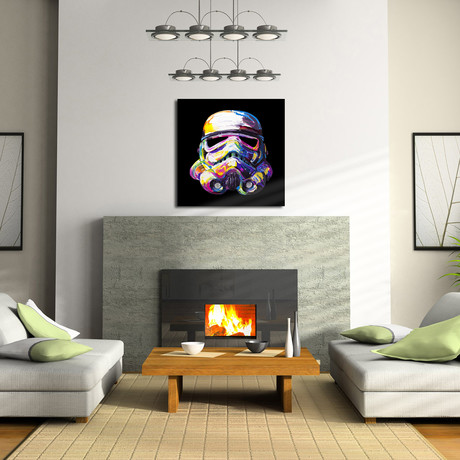 "Stormtrooper by Doc Hues" // Black (Print // 20" x 20")