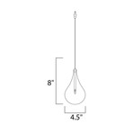 ET2 Larmes 1-Light RapidJack Pendant // EP96010-18SN