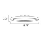 ET2 Moonbeam LED Flush Mount // E22441-11MS