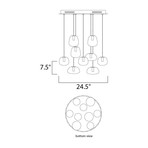 ET2 Puffs 9-Light Pendant // E21127-11WT