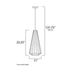 Maxim Cocoon 1-Light Pendant // 12184WTPC