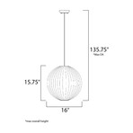 Maxim Norwood 1-Light Pendant // 12405UDBK