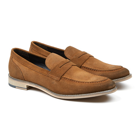 Clark Suede Penny Loafer // Tan (US: 7)