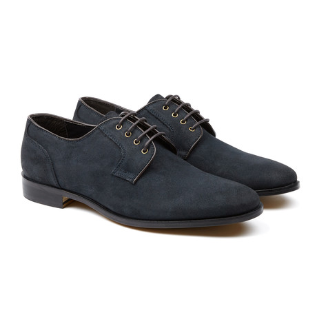 Hunter Suede Plain Toe Derby // Navy (US: 7)