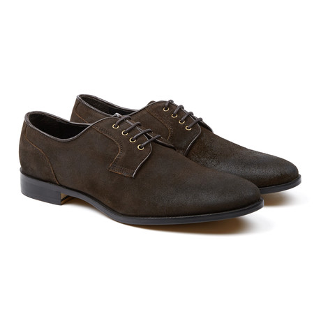 Hunter Suede Plain Toe Derby // Dark Brown (US: 7)