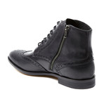 Marcus Leather Wingtip Lace-Up Boot // Black (US: 9)