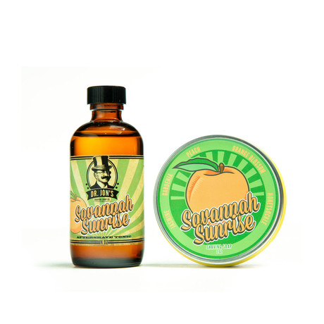 Shaving Soap + Aftershave Set // Savannah Sunrise