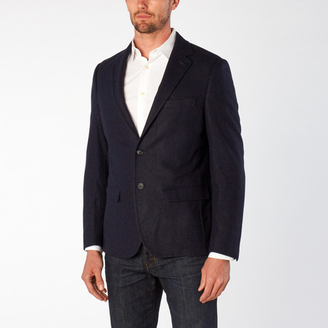 Double Sided Fabric Sport Coat // Rich Navy (US: 36S)