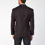 Lane Sport Coat // Navy Plaid With Brown Accent (US: 36S)