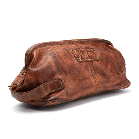Leather Wash Bag // Tan