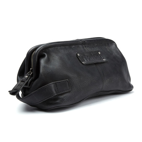 Leather Wash Bag // Black