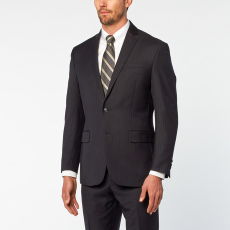 Lane 2 Piece Suit // Navy + Blue Pin Stripe (US: 36R)