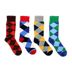 Dress Socks // Argyle // Pack of 4