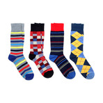 Dress Socks // Stripes Galore // Pack of 4