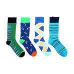 Mid-Calf Socks // Cool Toucans // Pack of 4