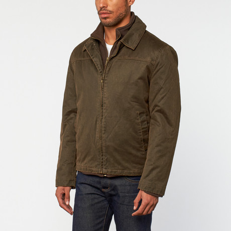 2-In-1 Zip Up Jacket // Brown (S) - Excelled Apparel - Touch of Modern