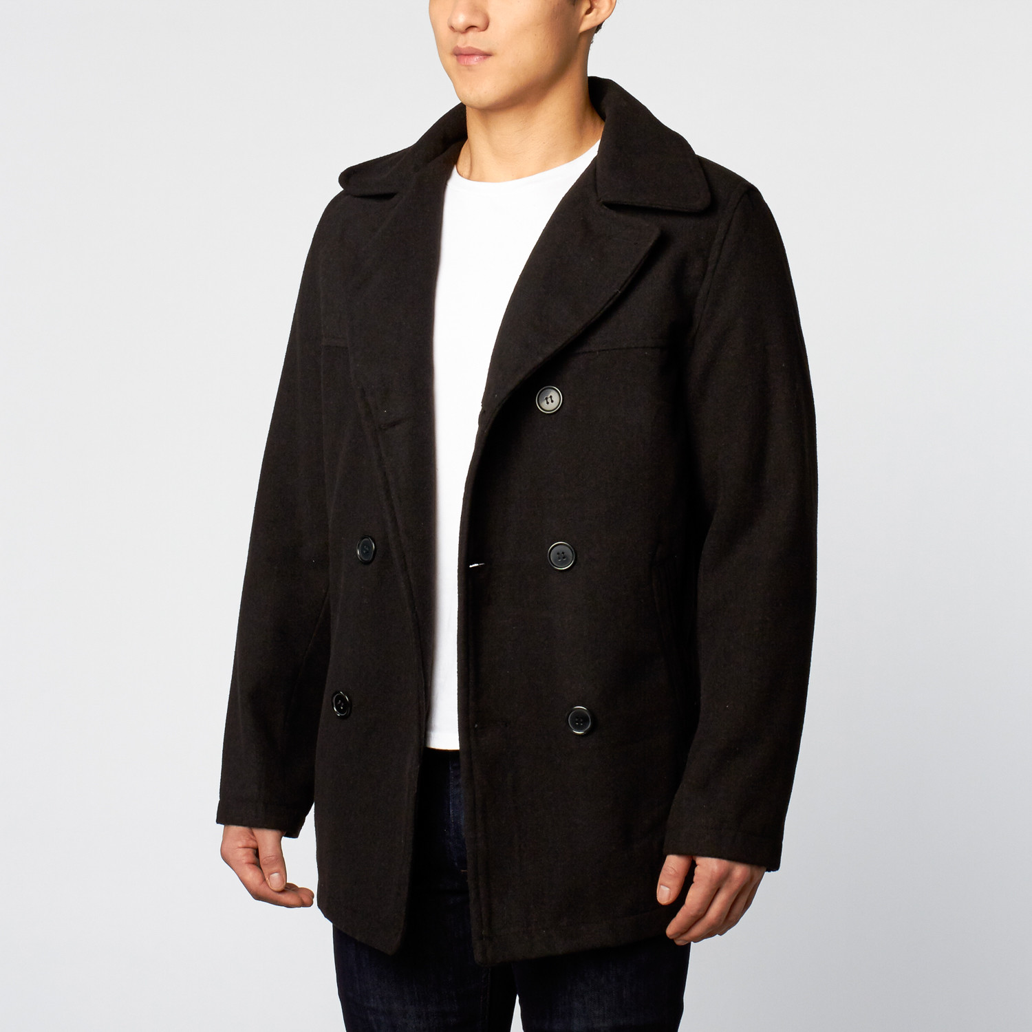 Classic Peacoat // Black (M) - Excelled Apparel - Touch of Modern