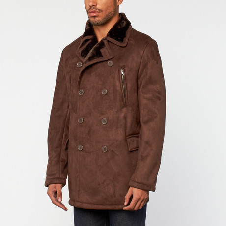 Double Breasted Jacket // Brown (S)