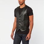 Lamb Leather Vest // Black (S)