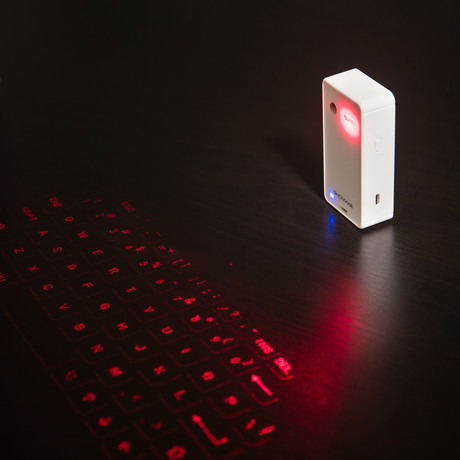 inNostyles // Laser Projection Bluetooth Virtual Keyboard // White