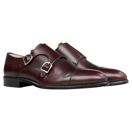 Felix Flair // Leather Double Monk // Burgundy (US: 6)