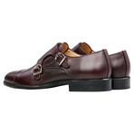 Felix Flair // Leather Double Monk // Burgundy (US: 10)